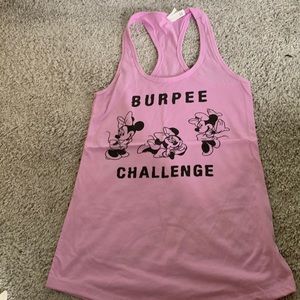 Purple Minnie themed burpee tank- size XS
